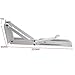 Farmunion 2pcs White Metal Triangle Folding Shelf Bracket Support Wall Bracket