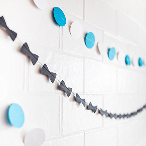 Bow Tie Party Decorations Paper Garlands 1 Long 14 Foot Strand, 50 Bow Ties per Strand