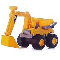 Creshion Kid ToyDurable Truck Series Bulldozer Dump Truck Excavator Kid Toy Children Large Machineshop (Excavator)