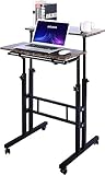 Klvied Mobile Standing Desk with Cup