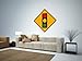 Street & Traffic Sign Wall Decals - Stop Ahead Symbol Sign - 12 inch Removable Graphic