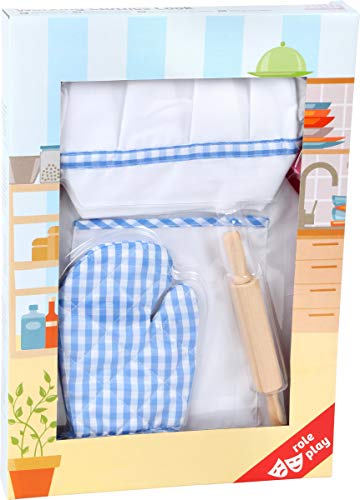 small foot 8963 Koch-Kostüm, perfekt für das Rollenspiel als kleiner Sternekoch, für Kinder ab 3 Jahren, 54 x 52 x 1 cm – Bild 5