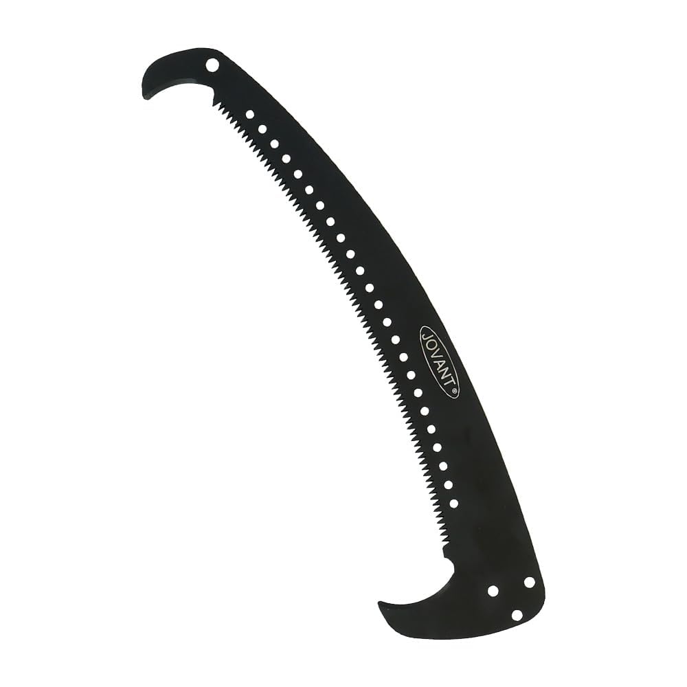 Jovant Manual Pole Saw,6.5-26 ft Extendable Pole with Double Lock Design to Reach Up 32 ft for High Branches Trimming,SK5 Sharp Three-Sided Sharpened Edges Blade (Only Saw Blade)