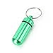 Waterproof Aluminum Pill Box Case Bottle Cache Drug Holder Keychain Container (3pcs)