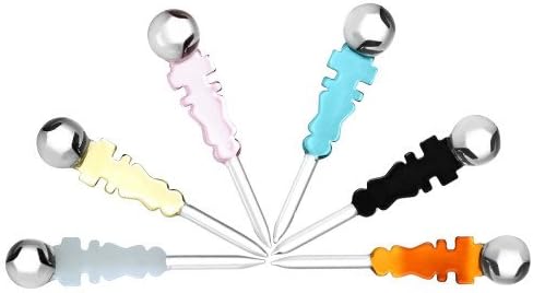 GLASS KEY DAB TOOL CARVING SCRAPPER DABBER DIP STICK MIX 5.5'
