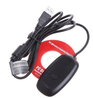 GooDGo Xbox 360 Compatible Wireless USB Gaming Receiver Controller to PC (Black)