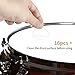 Eastar Moon Gels for Drums 16 Pieces Drum Gel Pads Drum Gel Dampeners Electric Drum Pad Mute Clear for Drum Tone Control (EAC-003)
