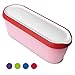 SUMO 1 Ice Cream Container for Homemade Ice Cream - 1.5 Quart, Reusable Freezer Storage Container - Red
