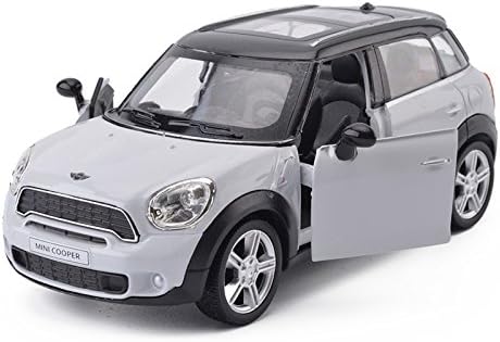 5" Mini Cooper Diecast Pull Back Car Model (White)