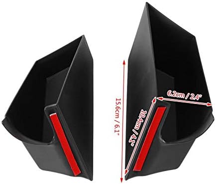 The Alley - 2Pcs Car Inner Side Door Storage Box Holder Tray for Toyota Land Cruiser Prado J150 2010 2011 2012 2013 2014 2015 2016 2017 2018 (Front)