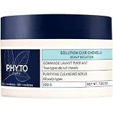 PHYTO Scalp Solutions Purifying Scrub - Exfoliating Sea Salt &amp; Eucalyptus Deep Cleanse - Removes Buildup, Silicone &amp; Sulfate-Free - For Oily Scalp - 7.05 oz