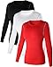 Women's Dry Fit Athletic Compression Long Sleeve T Shirt