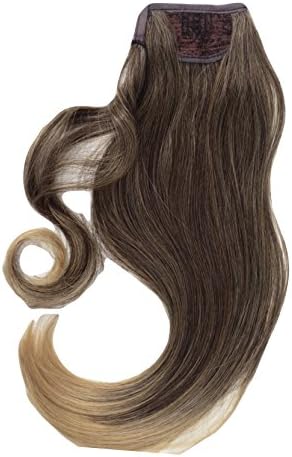 PONY TAIL (SWITCH) HAIR EXTENSION, WRAP AROUND TAIL HIDES GRIPS IN RADIANT BR. Synthetic