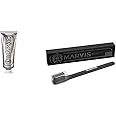 Marvis TSA Approved Whitening Mint Toothpaste, 1.3 oz & Medium Toothbrush