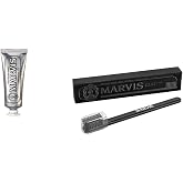 Marvis TSA Approved Whitening Mint Toothpaste, 1.3 oz &amp; Medium Toothbrush