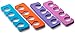 Pack of 36 Pairs – Soft Two Tone Foam Toe Separators, Toe Spacers, Great Toe Cushions for Nail Polish, Pedicure, Manicure, and Other Uses, Includes 8 Pink Mini Nail Buffering Files