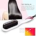 Hair Straightener Brush,inkint Ionic Straightening Brush Hot Air Brush MCH Ceramic Fast Heating LED Temperature Display Anti-scald Auto-off Function for All Hair Types