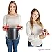 Pratico Kitchen Multipurpose Silicone Pot Holder, Trivet, Jar Opener and Spoon Rest, Red