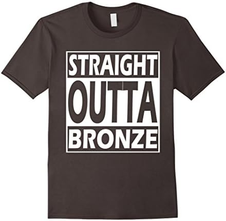 Men's STRAIGHT OUTTA BRONZE - LoL Gaming League T-Shirt 2016 Small Asphalt