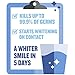 Listerine Healthy White Restoring Fluoride Anticavity Mouthwash, Oral Rinse for Teeth Whitening, Bad Breath and Enamel Restoration, Kills Bad Breath Germs, Clean Mint Flavor, 16 fl. oz
