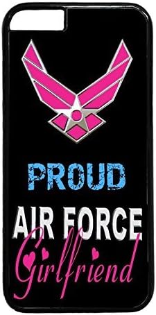 THE FORCE SERIES - Sleek, stunning &amp; unique -US Air Force Proud Girlfriend USA Army rubber Plastic Black Case Cover for iPhone 6 PLUS / 6S PLUS (5.5 in), by Cell World LLC- TmShips from Florida