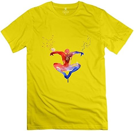 BOAIS Men's Marvel Comics The Avengers Peter Benjamin Parker Spider-Man 100% Cotton T-shirt