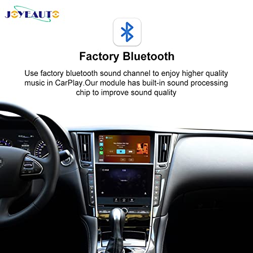 JOYEAUTO Wireless Carplay Decoder for Infiniti 8 inch Dual Screen 2015
