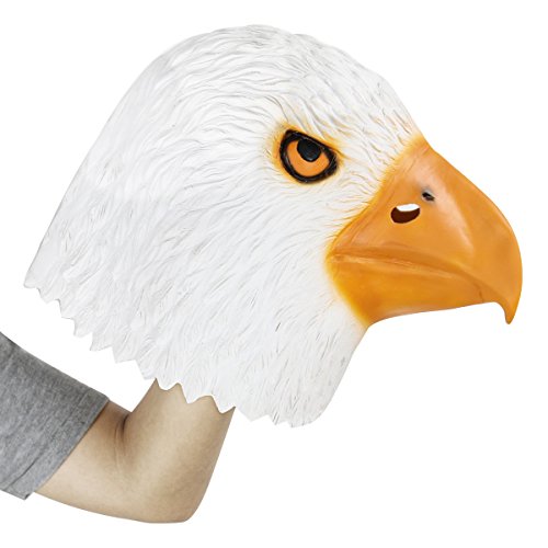 Novelty Latex Rubber Creepy Funny Eagle Head Mask Halloween Party Costume Decorations - Image 4