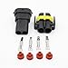 HiseNook 6 Set H8 H11 Male and Female Wiring Harness Socket Wire Connector Adapter for HID Led Headlight Fog Lights