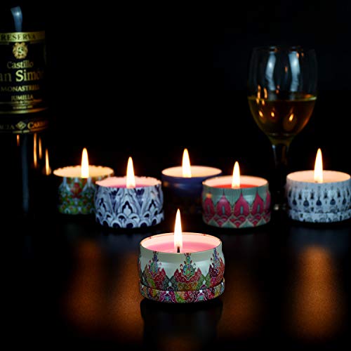 image for Angium Scented Candles Gift Set (Lavender, Rose,Peppermint,Grapefruit,