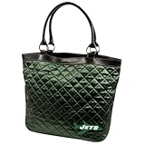 NFL New York Jets Retro Quilted Tote, Dark Green