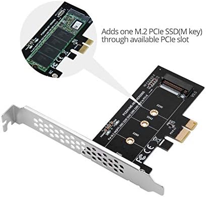 Siig M 2 Ssd M Key Nvme Pcie 3 0 X4 Card Adapter With Low And Full Profile Bracket Supports M 2 Pcie 2230 2242 2260 And 2280 Sc M111 S1 Amazon Ae