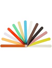 precision brand Ventilador de medidor de grosor hoja surtido cuchillas de plástico, 1 2" de ancho, 13 piezas, 1