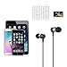 Earphone Headphone, TTM 3.5mm High Definition in-ear Stereo Headphone Earbuds,Bass Driven, Noise Isolating for iPhone, iPod, iPad, MP3 Players, Samsung Galaxy etc - Metal Black