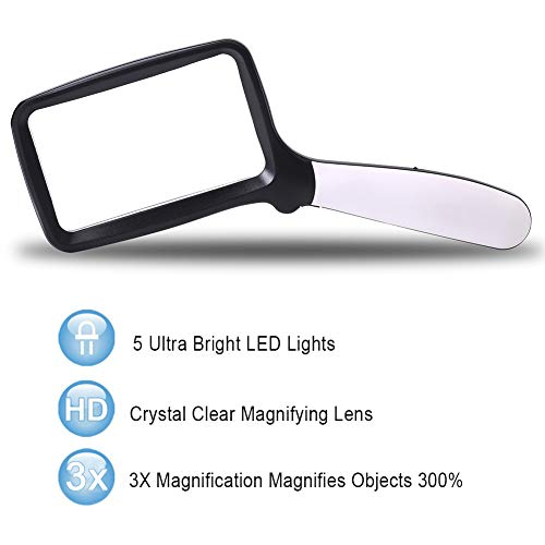 1 Magnifying+Handheld+Magnifier+Magnification+Dimmable