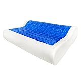 SZSAIEN Memory Foam Pillow with Cooling Gel- Comfortable Support Bed Pillow Aligns Spine- Neck Pain & Headache Relief