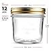 Bormioli Quattro Stagioni Wide Mouth Mason Jars 6 ¾ Ounce Glass Jar with Metal Airtight Lid Canning Jar for Jam, Jelly, Honey, Great Pickling, Preserving, Meal Prep, Food Storage, Salad Jar (12 Pack)