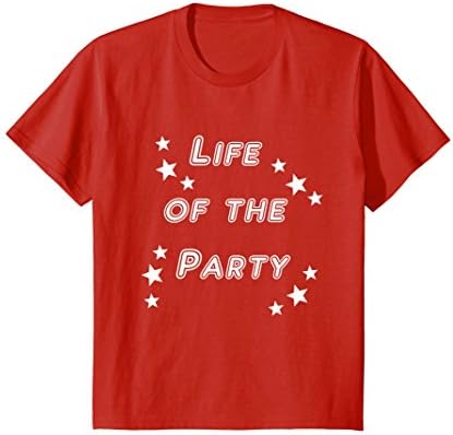 Kids Life of the Party Super Star T Shirt 10 Red