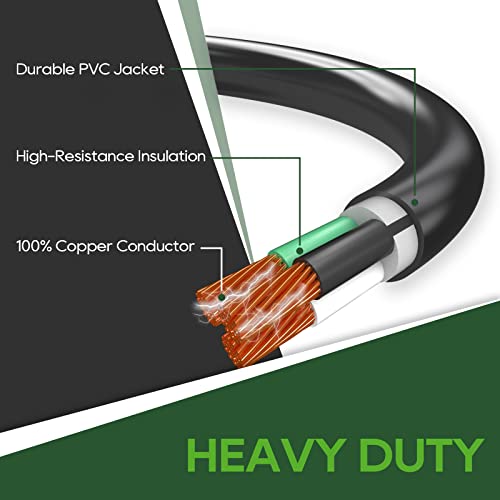 RVGUARD 30 Amp RV Extension Cord - 25 Foot Heavy Duty 10/3 STW With LED Indicator