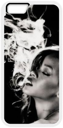 Hot Sexy Girls iphone6 plus/6s plus Hard Plastic Case,Famous Singer Rihanna Phone Case for iphone6 plus iphone6s plus,White