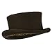 Men's Top Hat Wool Felt Hat - Brown