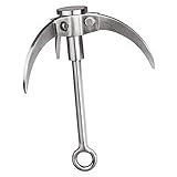 TI-EDC® Handmade Outdoor Carabiner Grappling Hook With Folding Claws, Small and Compact, Outdoor Climbing and Survival Tool, Pulling Down Tree Limb, Load 350KG TI-EDC® Handmade Outdoor Carabiner Grappling Hook With Folding Claws, Small and Compact, Outdoor Climbing and Survival Tool, Pulling Down Tree Limb, Load 350KG