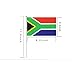 South Africa Stick Flag,South African Hand Held Mini Small Flags On Stick International Country World Stick Flags For Party Classroom Garden Olympics Festival Parades Parties Desk Decorations(30 pack)