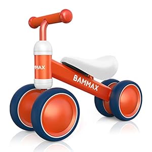Bammax Bicicleta sin Pedales, Bici sin Pedales Niño, Juguetes Bebes 1 Año, Triciclos Bebes, Correpasillos Bebes 1 Año, Naranja