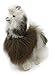 Standing Baby Alpaca Fur Alpaca Miniature Figure - Multi Colored 5 Inch