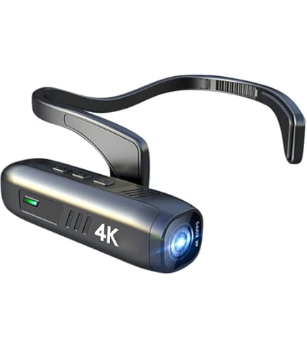 CAMMHD C2-32G ビデオカメラ 4K ボディカメラ 2200mAh Rdxanc 4K ボディカメラ 手持ちビデオカメラ 安定化 180度回転