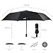 Travel Umbrella, Unimi Compact Lightweight Folding Umbrella - Mini Umbrella- 210T Micro-weave Fabric -Teflon Coating-Auto Open Close -8 Ribs -Black