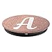 Pop Socket Cell Phone A Initial rose gold Capital Letter A - PopSockets Grip and Stand for Phones and Tablets