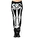 Zeagoo Women Leg Bones X Ray Skeleton Stretch Legging Ankle Full Length Pants