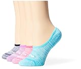 Starter Women's 4-Pack Athletic Cushion Invisible Liner Socks, Amazon Exclusive, Multi, Medium (Shoe Size 5-9.5)